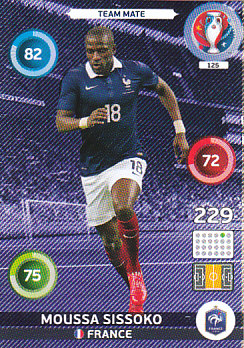 Moussa Sissoko France Panini UEFA EURO 2016 #125